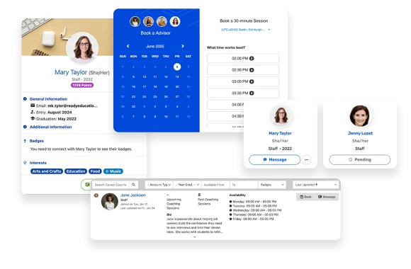 Make it easy for students to connect, book meetings, and get the help they need
