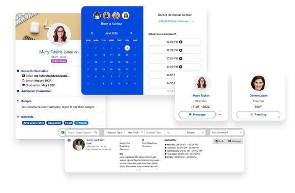 Make it easy for students to connect, book meetings, and get the help they need