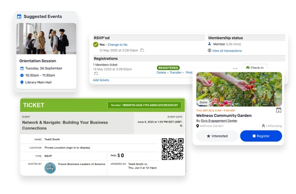 Provide one destination for event discovery, booking, and engagement