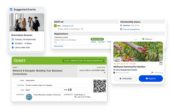 Provide one destination for event discovery, booking, and engagement