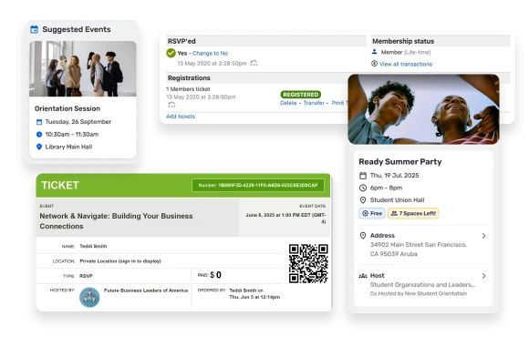 Provide one destination for event discovery, booking, and engagement