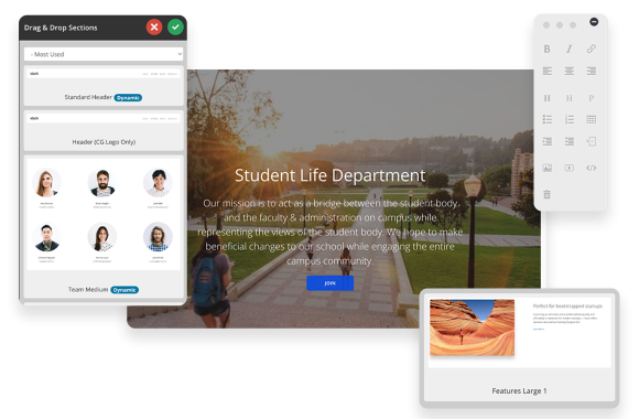Empower students to create websites with ease