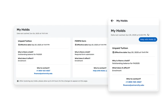 Keep students on track with real-time alerts