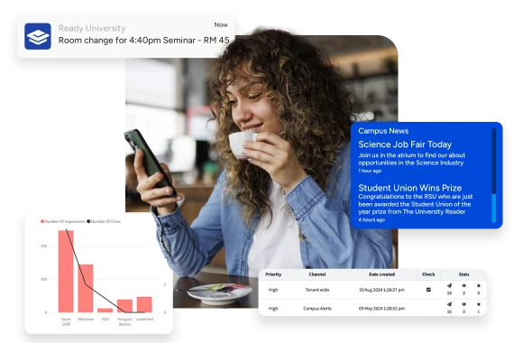 Deliver timely communication across campus
