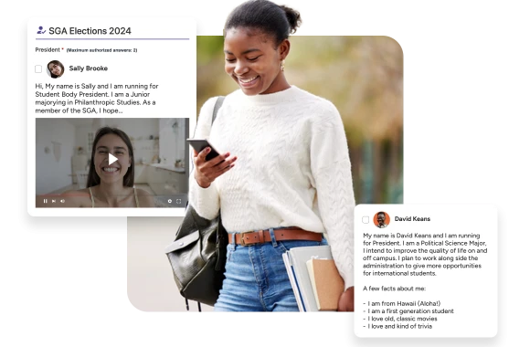 Increase engagement with online elections