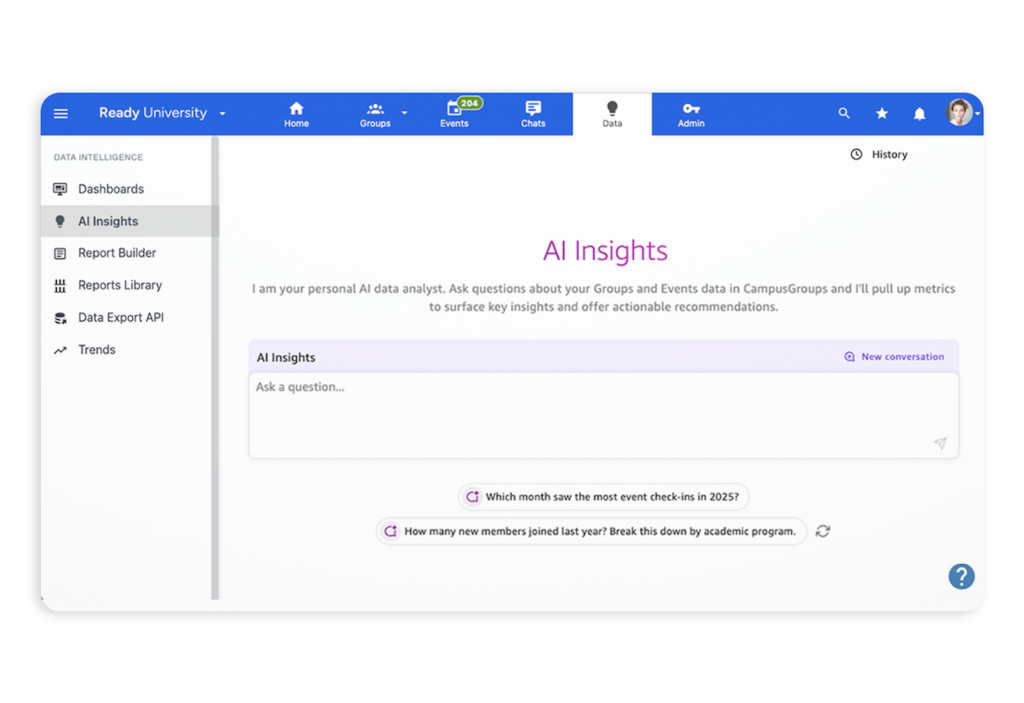 AI Insights: An On-Demand AI Data Analyst for the Next Generation of Student Engagement 