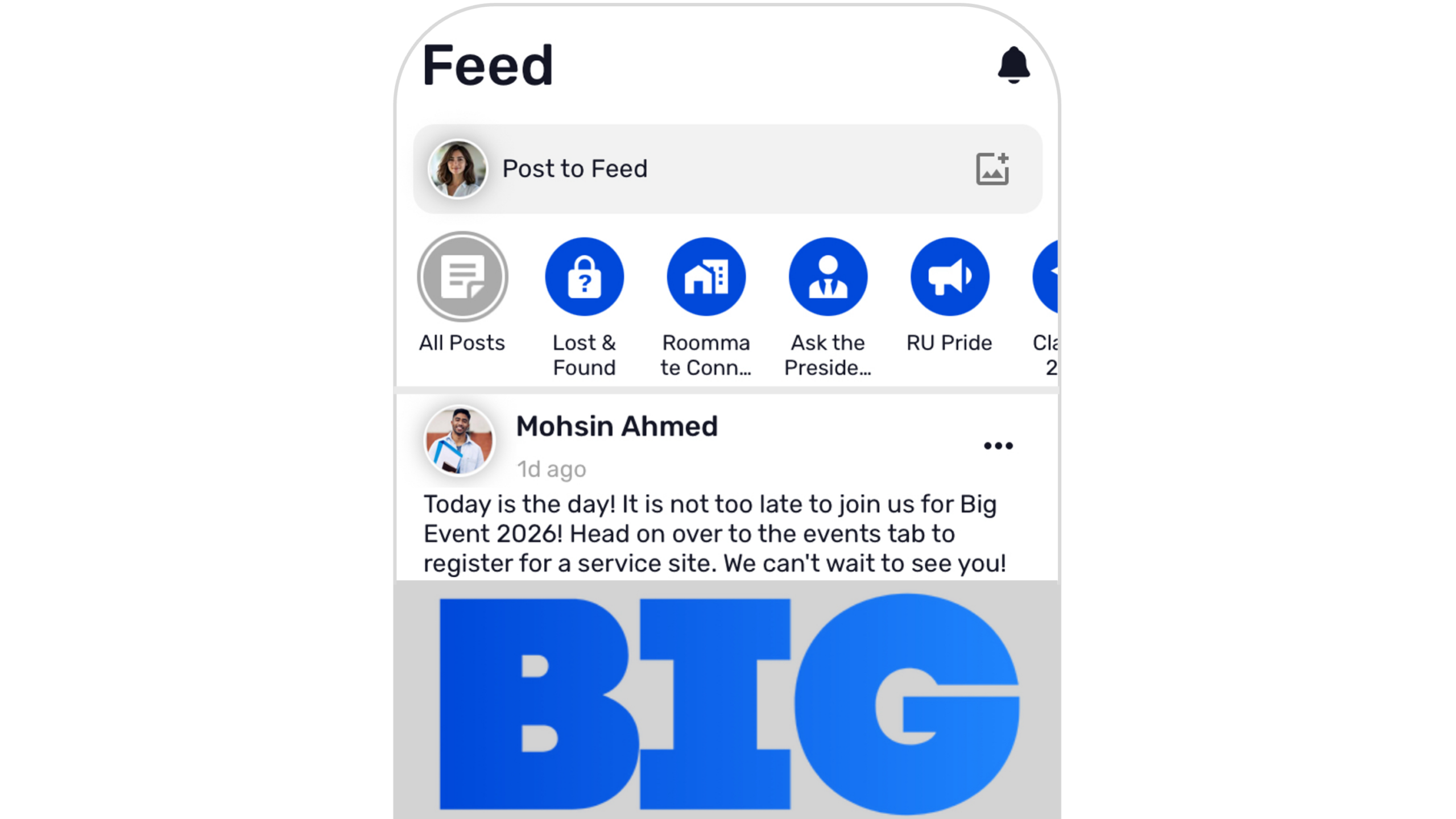 Student Organization Management Software: Community Feed | Ready Education CampusGroups