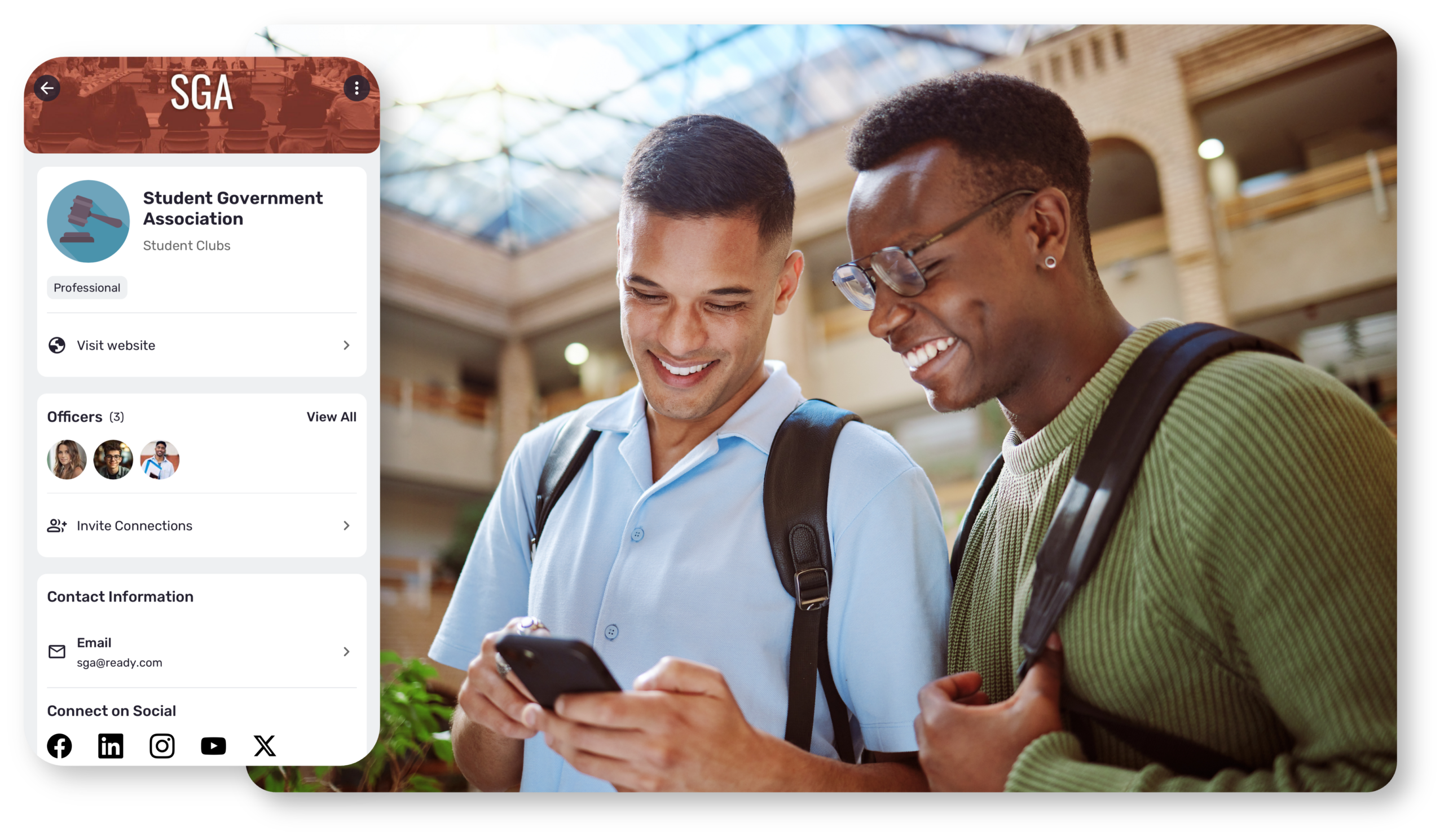 Student Community and Connection - campus belonging | Ready Education CampusGroups