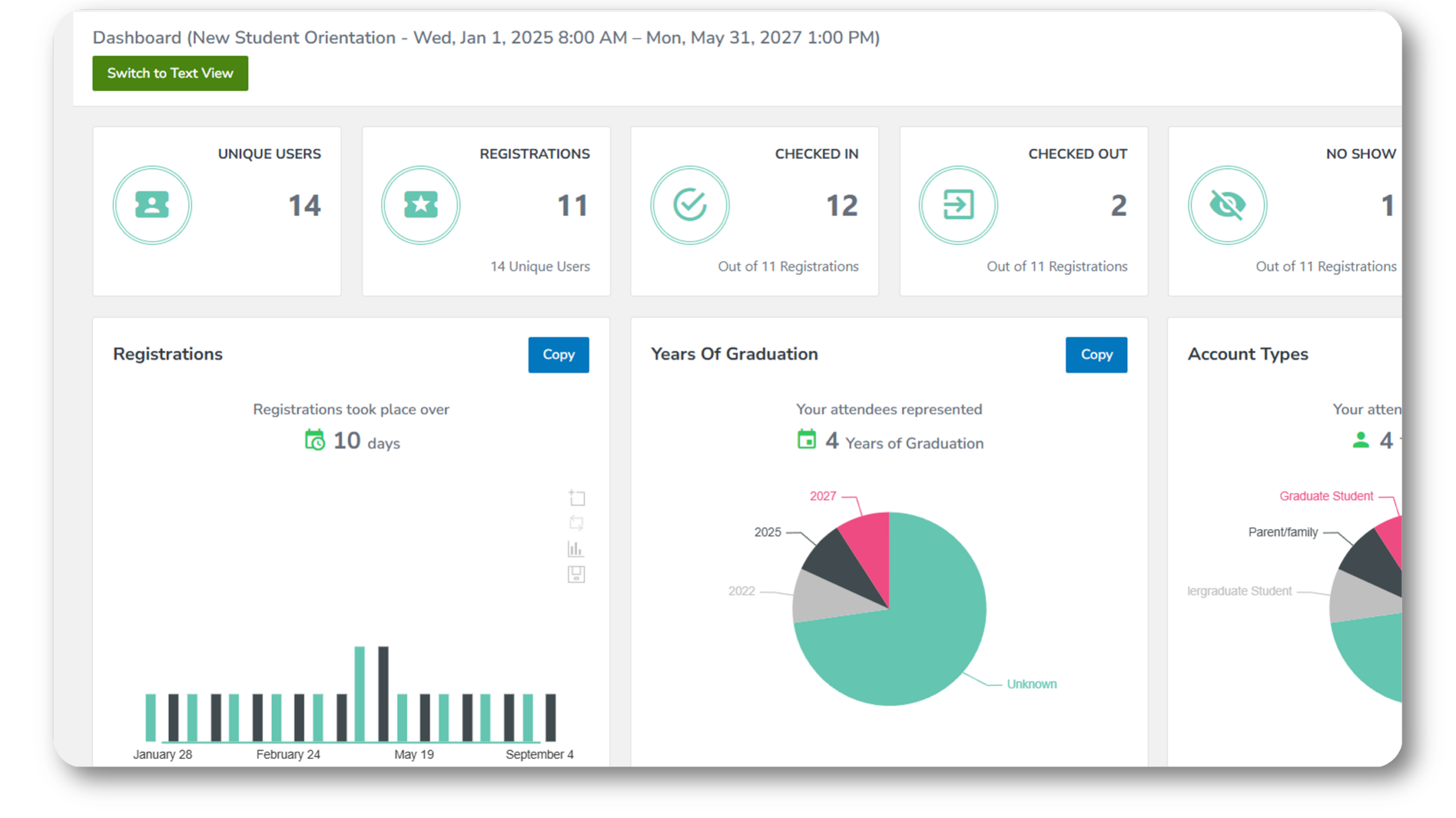 University event management software: event reporting | Ready Education CampusGroups