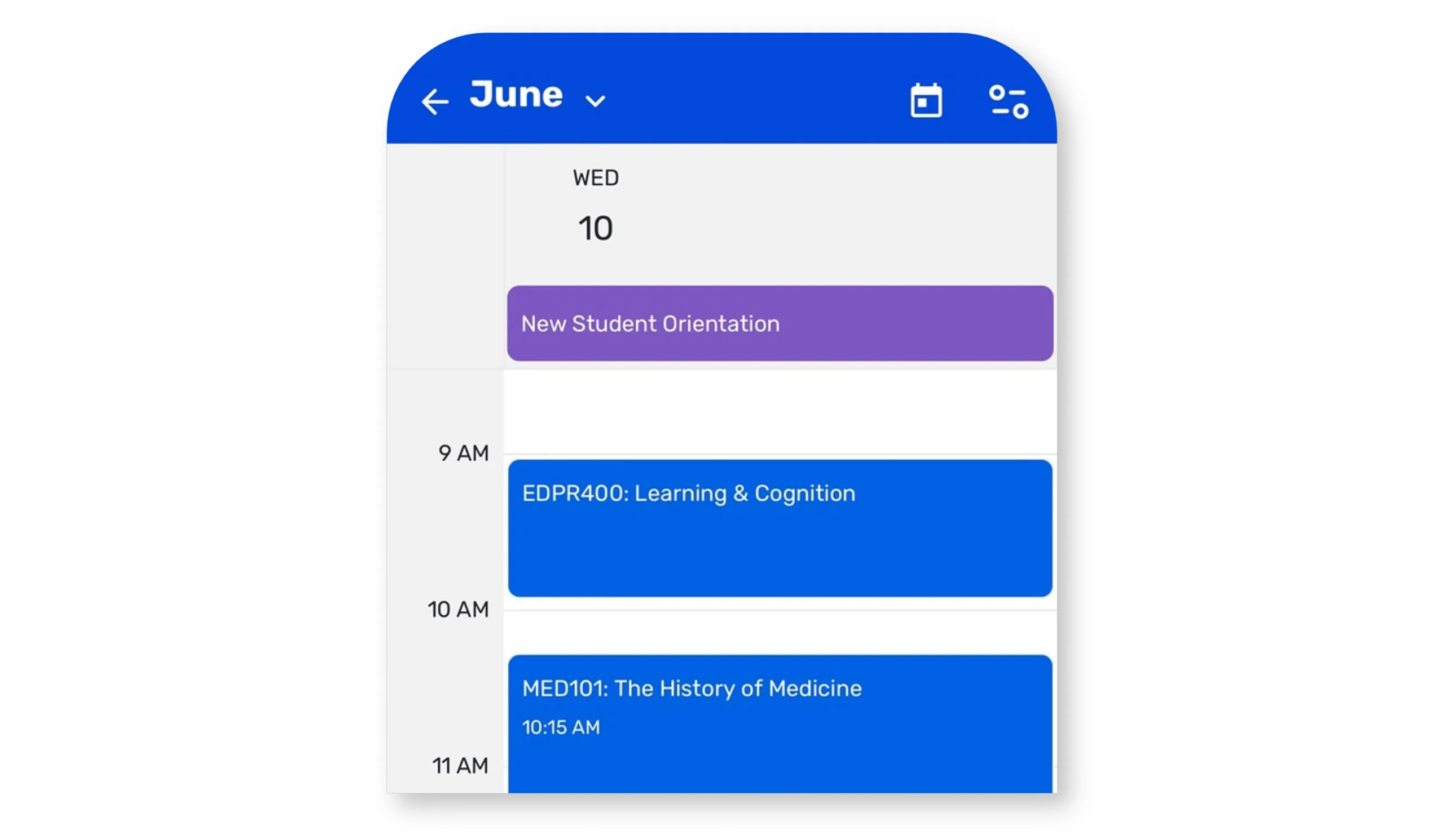 Screenshot of Ready Education CampusGroups Integrated University Student Dashboard My Finances capabilities